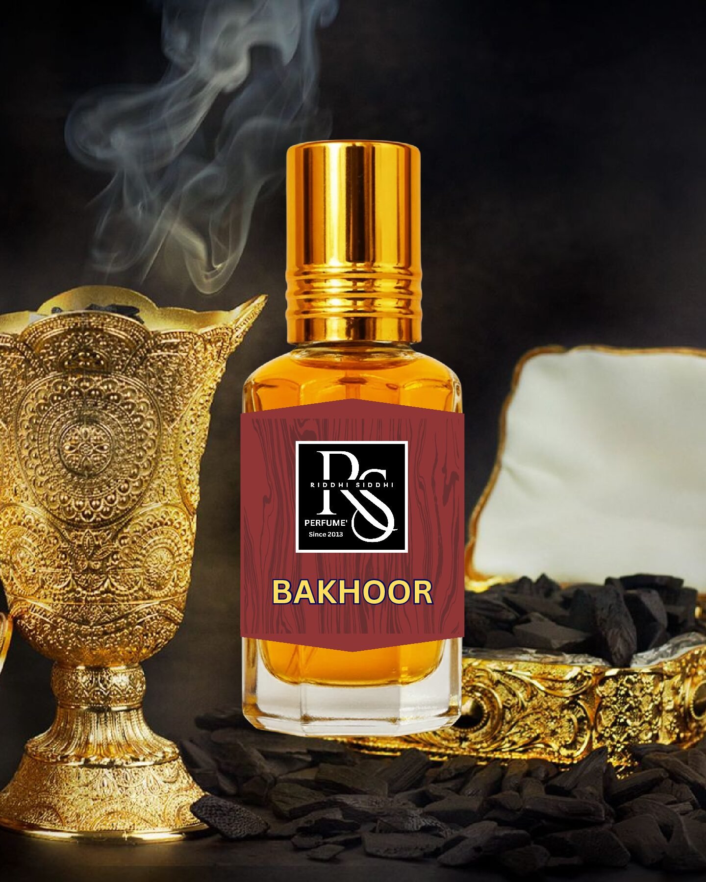 Bakhoor Perfume Oil – 12ml & 24ml Roll-On | Long Lasting Attar by Riddhi Siddhi Perfumes